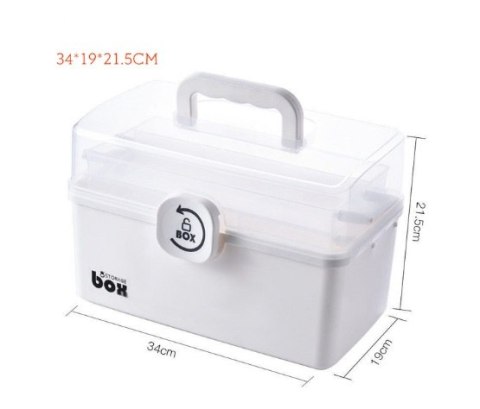 Organizer pojemnik na lekarstwa leki apteczka do przechowywania leków 34x19x22,5cm Organizer pojemnik na lekarstwa leki apteczka do przechowywania leków 34x19x22,5cm