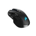 Corsair IRONCLAW RGB WIRELESS Wireless / Wired, 18000 DPI, Połączenie bezprzewodowe, Możliwość ładowania, Czarny