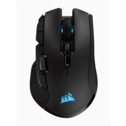 Corsair IRONCLAW RGB WIRELESS Wireless / Wired, 18000 DPI, Połączenie bezprzewodowe, Możliwość ładowania, Czarny