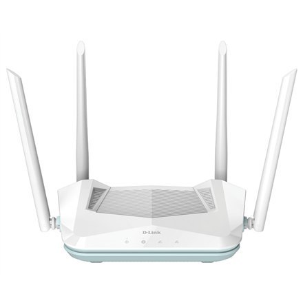 D-Link AX1500 Smart Router R15 802.11ax, 1200+300 Mbit/s, 10/100/1000 Mbit/s, Porty Ethernet LAN (RJ-45) 3, Obsługa sieci Mesh T D-Link AX1500 Smart Router R15 802.11ax, 1200+300 Mbit/s, 10/100/1000 Mbit/s, Porty Ethernet LAN (RJ-45) 3, Obsługa sieci Mesh T