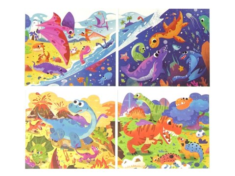 Puzzle 4 w 1 Dinozaur Jurassic Park Puzzle 4 w 1 Dinozaur Jurassic Park