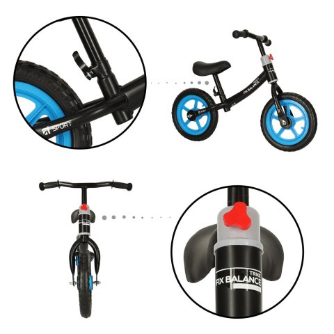 Rowerek biegowy Trike Fix Balance czarno-niebieski Rowerek biegowy Trike Fix Balance czarno-niebieski