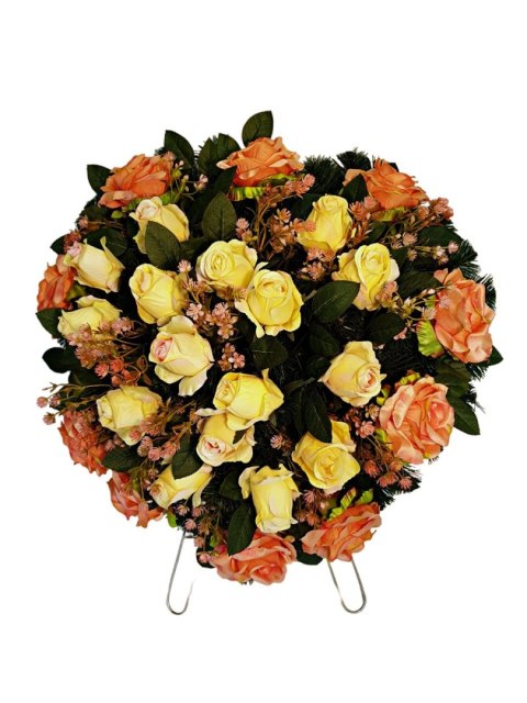 WIENIEC POGRZEBOWY WIĄZANKA STROIK NA GRÓB SERCE