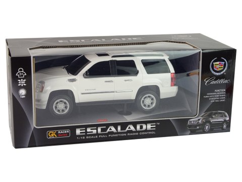 Auto Cadillac Escalade R/C Biały Światła Dźwięk 1:16 Auto Cadillac Escalade R/C Biały Światła Dźwięk 1:16