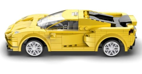 Klocki Konstrukcyjne Auto Sportowe EVO Race Car Żółte R/C 289 Elementów CADA Klocki Konstrukcyjne Auto Sportowe EVO Race Car Żółte R/C 289 Elementów CADA