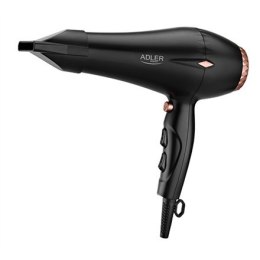 Adler Suszarka do włosów AD 2244 2000 W, Ilość ustawień temperatury 3, Funkcja jonizacji, Dysza dyfuzora, Czarny
