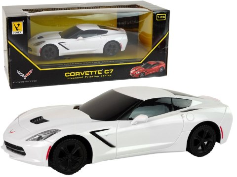 Auto Sportowe Corvette C7 1:24 Białe Auto Sportowe Corvette C7 1:24 Białe
