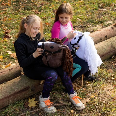 Czarny konik hobby horse duży A3 kantar kary HH Czarny konik hobby horse duży A3 kantar kary HH
