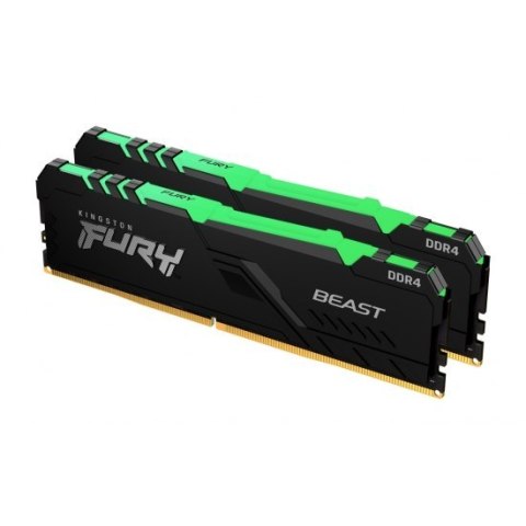 Kingston Fury Beast RGB 16 GB, DDR4, 2666 MHz, PC/server, Registered No, ECC No Kingston Fury Beast RGB 16 GB, DDR4, 2666 MHz, PC/server, Registered No, ECC No