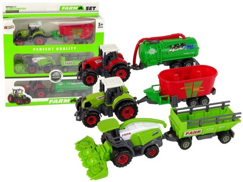 Zestaw Maszyn Rolniczych Traktor Kombajn Przyczepa Zestaw Maszyn Rolniczych Traktor Kombajn Przyczepa