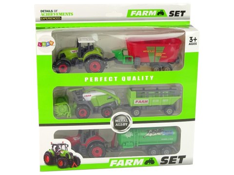 Zestaw Maszyn Rolniczych Traktor Kombajn Przyczepa Zestaw Maszyn Rolniczych Traktor Kombajn Przyczepa