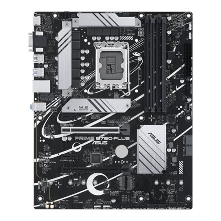 Asus PRIME B760-PLUS Rodzina procesorów Intel, Gniazdo procesora LGA1700, DDR5 DIMM, Gniazda pamięci 4, Obsługiwane interfejsy d