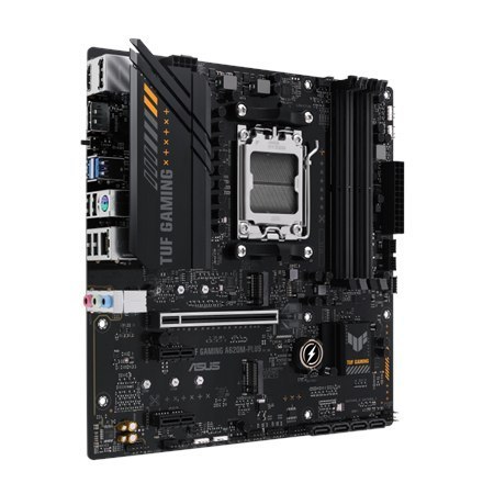 Asus TUF GAMING A620M-PLUS Rodzina procesorów AMD, Gniazdo procesora AM5, DDR5 DIMM, Gniazda pamięci 4, Obsługiwane interfejsy d Asus TUF GAMING A620M-PLUS Rodzina procesorów AMD, Gniazdo procesora AM5, DDR5 DIMM, Gniazda pamięci 4, Obsługiwane interfejsy d