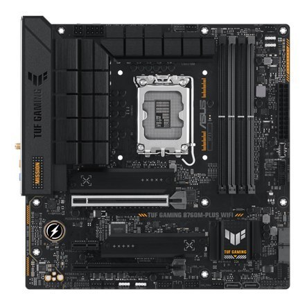 Asus TUF GAMING B760M-PLUS Rodzina procesorów WIFI Intel, Gniazdo procesora LGA1700, DDR5 DIMM, Gniazda pamięci 4, Obsługiwane i