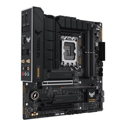 Asus TUF GAMING B760M-PLUS Rodzina procesorów WIFI Intel, Gniazdo procesora LGA1700, DDR5 DIMM, Gniazda pamięci 4, Obsługiwane i