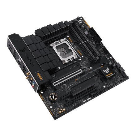 Asus TUF GAMING B760M-PLUS Rodzina procesorów WIFI Intel, Gniazdo procesora LGA1700, DDR5 DIMM, Gniazda pamięci 4, Obsługiwane i