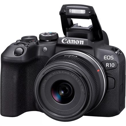 Canon D.CAM EOS R10 RF-S 18-45 IS STM EU26 megapikselowy 24,2 MP, stabilizator obrazu, ISO 32000, Wi-Fi, nagrywanie wideo, ręczn Canon D.CAM EOS R10 RF-S 18-45 IS STM EU26 megapikselowy 24,2 MP, stabilizator obrazu, ISO 32000, Wi-Fi, nagrywanie wideo, ręczn