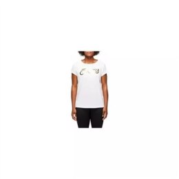 Damska bluza ASICS Logo Graphic koszulka brylantowa biel S White