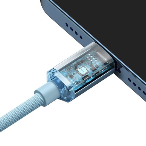 Kabel przewód USB-C Iphone Lightning szybkie ładowanie 20W 1.2m niebieski Kabel przewód USB-C Iphone Lightning szybkie ładowanie 20W 1.2m niebieski