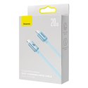Kabel przewód USB-C Iphone Lightning szybkie ładowanie 20W 1.2m niebieski