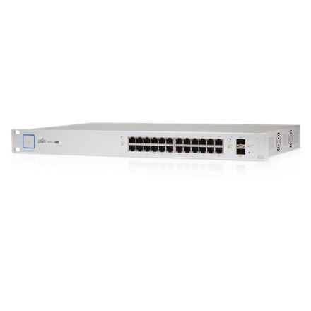 Ubiquiti US-24-250W zarządzany przez sieć, do montażu w szafie, ilość portów 1 Gbps (RJ-45) 24, ilość portów SFP 2
