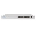 Ubiquiti US-24-250W zarządzany przez sieć, do montażu w szafie, ilość portów 1 Gbps (RJ-45) 24, ilość portów SFP 2