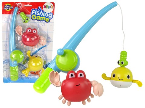 Zestaw Do Kąpieli Łowienie Rybek Wędka Nakręcany Krab Zestaw Do Kąpieli Łowienie Rybek Wędka Nakręcany Krab