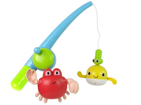 Zestaw Do Kąpieli Łowienie Rybek Wędka Nakręcany Krab Zestaw Do Kąpieli Łowienie Rybek Wędka Nakręcany Krab