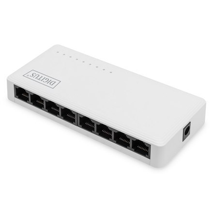 Digitus 8-portowy przełącznik Gigabit Ethernet DN-80064-1 10/100/1000 Mb/s (RJ-45), niezarządzalny, stacjonarny Digitus 8-portowy przełącznik Gigabit Ethernet DN-80064-1 10/100/1000 Mb/s (RJ-45), niezarządzalny, stacjonarny