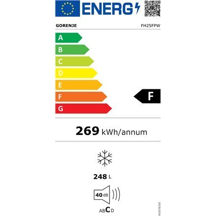 Gorenje Freezer FH25FPW Klasa efektywności energetycznej F, skrzynia, wolnostojąca, wysokość 84,7 cm, całkowita pojemność netto Gorenje Freezer FH25FPW Klasa efektywności energetycznej F, skrzynia, wolnostojąca, wysokość 84,7 cm, całkowita pojemność netto
