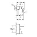Grohe Allure Jednouchwytowa bateria wannowo-prysznicowa Chrom