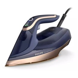 Philips DST8050/20 Żelazko parowe Azur, 3000 W, Pojemność zbiornika na wodę 350 ml, Ciągły strumień pary 85 g/min, Niebieski