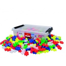 Plus Plus Duże klocki konstrukcyjne z materiałów budowlanych 200 neonowych kolorów