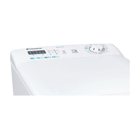 Pralka Candy CSTG 28TE/1-S Klasa efektywności energetycznej F, ładowana od góry, pojemność prania 8 kg, 1200 obr./min, głębokość Pralka Candy CSTG 28TE/1-S Klasa efektywności energetycznej F, ładowana od góry, pojemność prania 8 kg, 1200 obr./min, głębokość