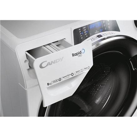 Pralka Candy RP 586BWMBC/1-S Klasa efektywności energetycznej A Ładowanie od przodu Pojemność prania 8 kg 1500 obr./min Głębokoś Pralka Candy RP 586BWMBC/1-S Klasa efektywności energetycznej A Ładowanie od przodu Pojemność prania 8 kg 1500 obr./min Głębokoś