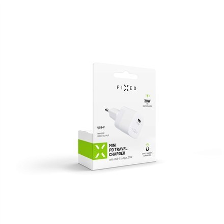 Stała ładowarka podróżna Mini USB-C Szybkie ładowanie, biała, 30 W Stała ładowarka podróżna Mini USB-C Szybkie ładowanie, biała, 30 W