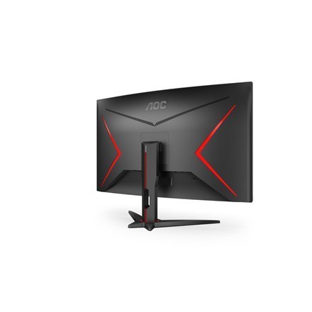 AOC Curved Gaming Monitor CQ32G2SE 31,5 ", VA, QHD, 2560 x 1440, 16:9, 1 ms, 250 cd/m?, Black/Red AOC Curved Gaming Monitor CQ32G2SE 31,5 ", VA, QHD, 2560 x 1440, 16:9, 1 ms, 250 cd/m?, Black/Red
