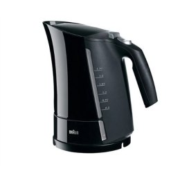 Czajnik Braun WK500BK Multiquick 5 Standard, 3000 W, 1,7 l, Plastik, Czarny, Obracana o 360° podstawa