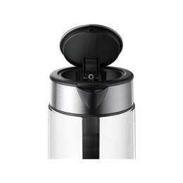 Szklany czajnik elektryczny Xiaomi EU Electric, 2200 W, 1,7 l, szkło, podstawa obrotowa 360°, czarny/stal nierdzewna