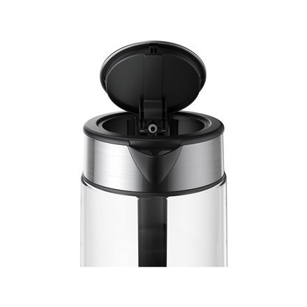 Szklany czajnik elektryczny Xiaomi EU Electric, 2200 W, 1,7 l, szkło, podstawa obrotowa 360°, czarny/stal nierdzewna Szklany czajnik elektryczny Xiaomi EU Electric, 2200 W, 1,7 l, szkło, podstawa obrotowa 360°, czarny/stal nierdzewna