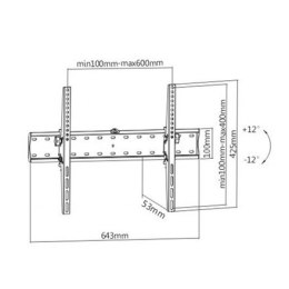 Uchwyt ścienny do telewizora Gembird WM-70T-02 37-70