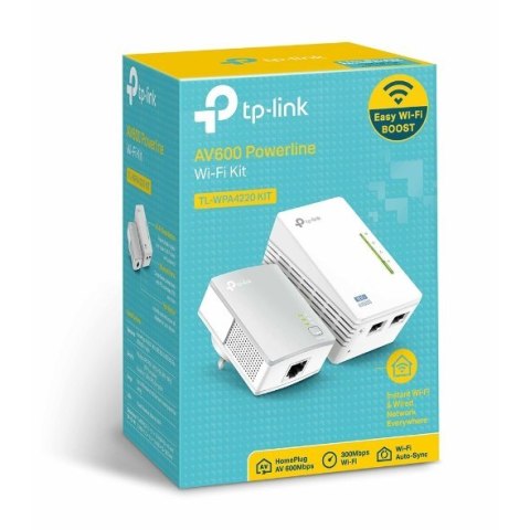 Zestaw adapterów sieciowych TP-LINK TL-WPA4220 KIT 10/100 Mbit/s, 2 porty Ethernet LAN (RJ-45), 802.11n, 2.4GHz, prędkość transm Zestaw adapterów sieciowych TP-LINK TL-WPA4220 KIT 10/100 Mbit/s, 2 porty Ethernet LAN (RJ-45), 802.11n, 2.4GHz, prędkość transm