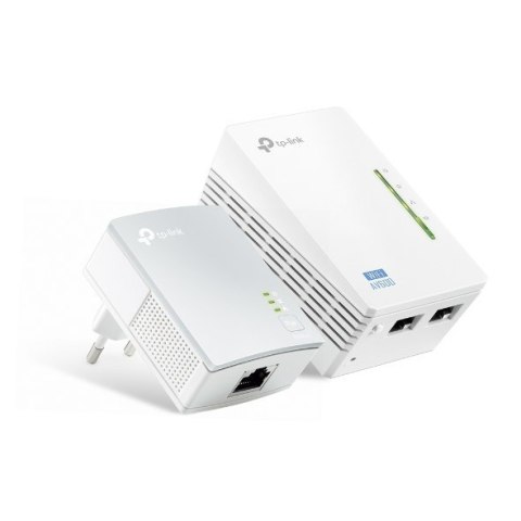 Zestaw adapterów sieciowych TP-LINK TL-WPA4220 KIT 10/100 Mbit/s, 2 porty Ethernet LAN (RJ-45), 802.11n, 2.4GHz, prędkość transm Zestaw adapterów sieciowych TP-LINK TL-WPA4220 KIT 10/100 Mbit/s, 2 porty Ethernet LAN (RJ-45), 802.11n, 2.4GHz, prędkość transm