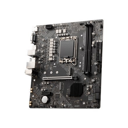 MSI PRO H610M-G Rodzina procesorów DDR4 Intel, Gniazdo procesora LGA1700, DDR4 DIMM, Gniazda pamięci 2, Obsługiwane interfejsy d MSI PRO H610M-G Rodzina procesorów DDR4 Intel, Gniazdo procesora LGA1700, DDR4 DIMM, Gniazda pamięci 2, Obsługiwane interfejsy d