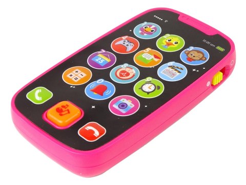 Smartfon Telefon Dotykowy Dla Niemowląt Dźwięk Różowy Smartfon Telefon Dotykowy Dla Niemowląt Dźwięk Różowy