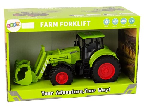 Traktor Napęd Frykcyjny Duże Koła Zielony Traktor Napęd Frykcyjny Duże Koła Zielony