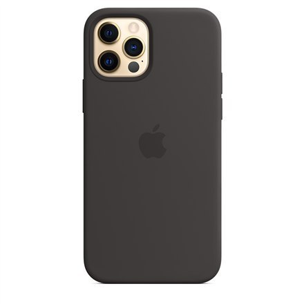 Apple iPhone 12/12 Pro Silicone Case with MagSafe Black Apple iPhone 12/12 Pro Silicone Case with MagSafe Black