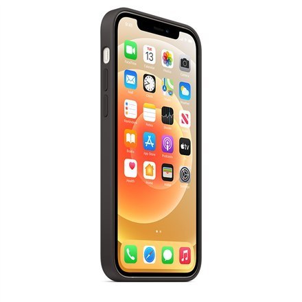 Apple iPhone 12/12 Pro Silicone Case with MagSafe Black Apple iPhone 12/12 Pro Silicone Case with MagSafe Black