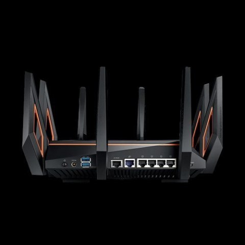 Asus Gaming Router ROG GT-AX11000 802.11ax, 1148+4804+4804 Mbit/s, 10/100/1000 Mbit/s, Ethernet LAN (RJ-45) porty 4, Mesh Suppor Asus Gaming Router ROG GT-AX11000 802.11ax, 1148+4804+4804 Mbit/s, 10/100/1000 Mbit/s, Ethernet LAN (RJ-45) porty 4, Mesh Suppor