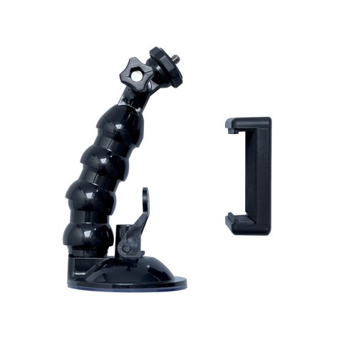 Uchwyt z przyssawką do kamery sportowej GoPro DJI Insta360 SJCam Eken + adapter do smartfona Uchwyt z przyssawką do kamery sportowej GoPro DJI Insta360 SJCam Eken + adapter do smartfona
